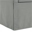 Khloee Bench Light Grey Linen 50.2L x 19.6W x 22H Upholstered Square Arms