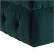 Koby Ottoman Emerald Green Velvet 36.4L x 25W x 17H Upholstered Button Tufted