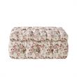 Koby Ottoman Cluster Red Linen 36.4L x 25W x 17H Upholstered Button Tufted