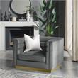 Posh Living Aylah Velvet Club Chair Grey