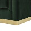 Posh Living Aylah Velvet Club Chair Hunter Green