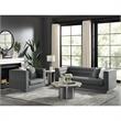 Posh Living Aylah Velvet Club Chair Dark Grey