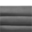 Posh Living Aylah Velvet Left Facing Corner Sectional Sofa Dark Grey