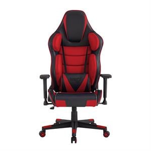 Posh Living Joann Faux Leather Game Chair Red
