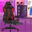 Posh Living Mari Faux Leather Game Chair Red