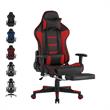 Posh Living Mari Faux Leather Game Chair Red