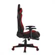 Posh Living Mari Faux Leather Game Chair Red
