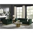 Posh Living Aylah Velvet 3 Seat Sofa Hunter Green