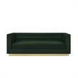 Posh Living Aylah Velvet 3 Seat Sofa Hunter Green