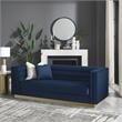 Posh Living Aylah Velvet 3 Seat Sofa Navy