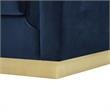 Posh Living Aylah Velvet 3 Seat Sofa Navy