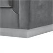 Posh Living Aylah Velvet 3 Seat Sofa Dark Grey