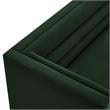 Posh Living Aylah Velvet Left Facing Chaise Sectional Sofa Hunter Green