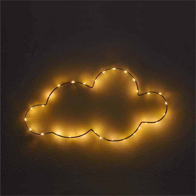 Posh Living Leopold Cloud Accent Light LED Sign Battery-Powered