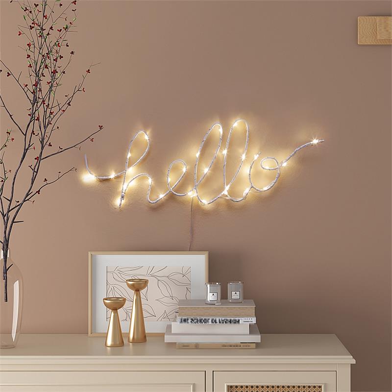 Posh Living Muhammed Hello Accent Light LED Sign Battery-Powered
