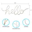 Posh Living Muhammed Hello Accent Light LED Sign Battery-Powered
