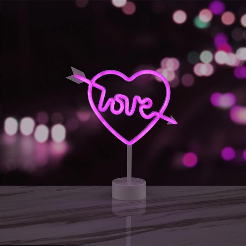 Posh Living Aniah Love Neo Sign Battery-Powered