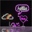 Posh Living Aniah Love Neo Sign Battery-Powered