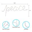 Posh Living Elyana Peace Multicolor LED Sign Battery-Powered