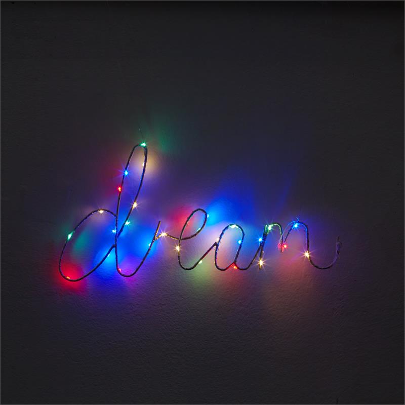 Posh Living Janyla Dream Multicolor LED Sign Battery-Powered