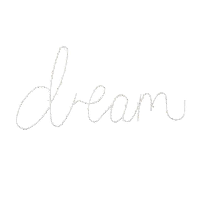 Posh Living Janyla Dream Multicolor LED Sign Battery-Powered