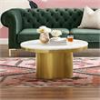 Posh Living Kinzie Coffee Table White/Gold