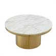 Posh Living Kinzie Coffee Table White/Gold