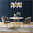 Posh Living Leylani Dining Table White/Gold