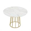 Posh Living Leylani Dining Table White/Gold