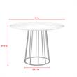 Posh Living Leylani Dining Table White/Gold