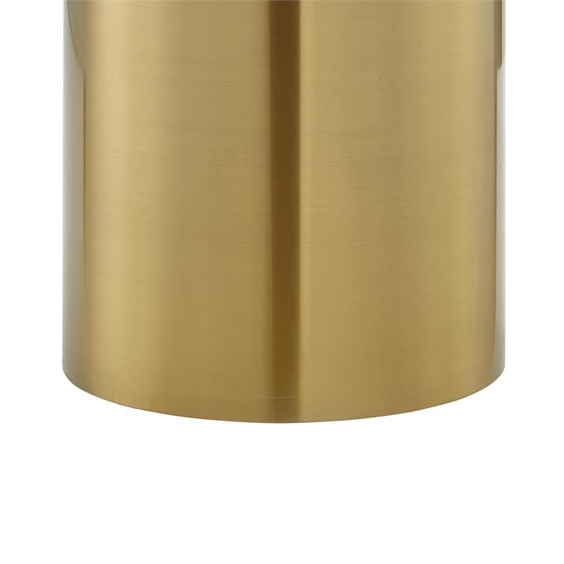 Posh Living Kinzie End Table White/Gold