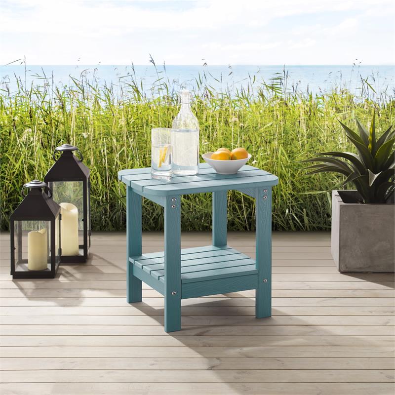 Posh Living Clive Outdoor Side Table Aqua