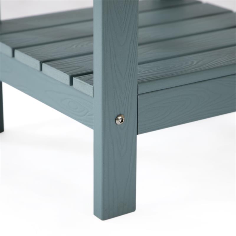 Posh Living Clive Outdoor Side Table Aqua