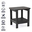 Posh Living Clive Outdoor Side Table Black