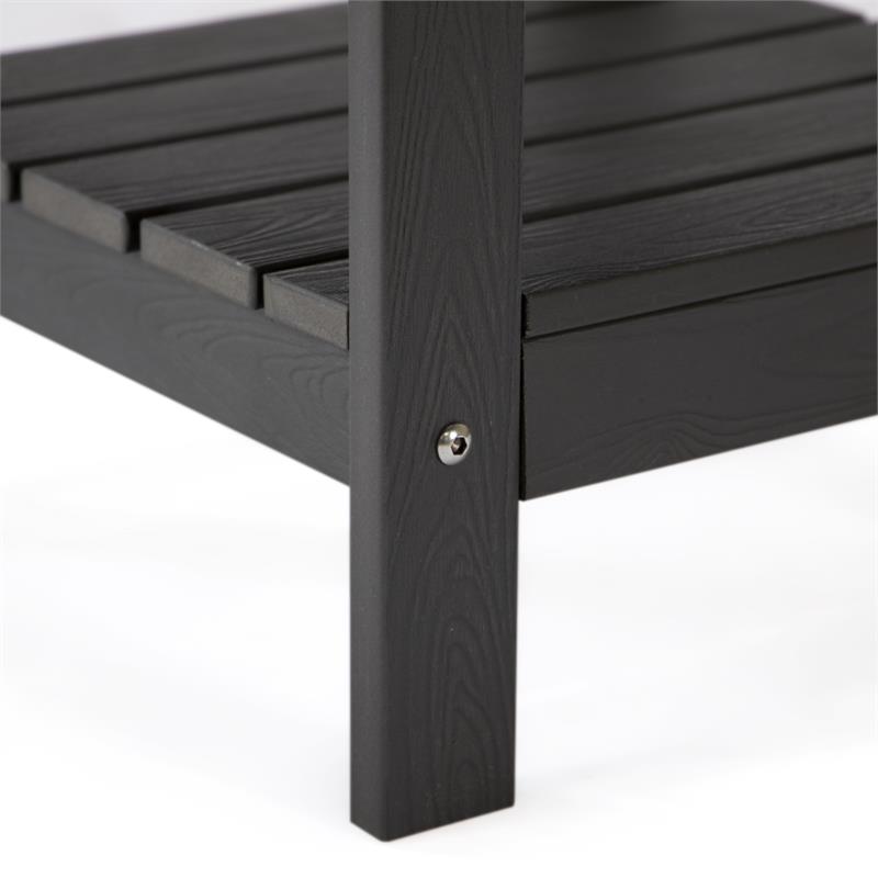 Posh Living Clive Outdoor Side Table Black