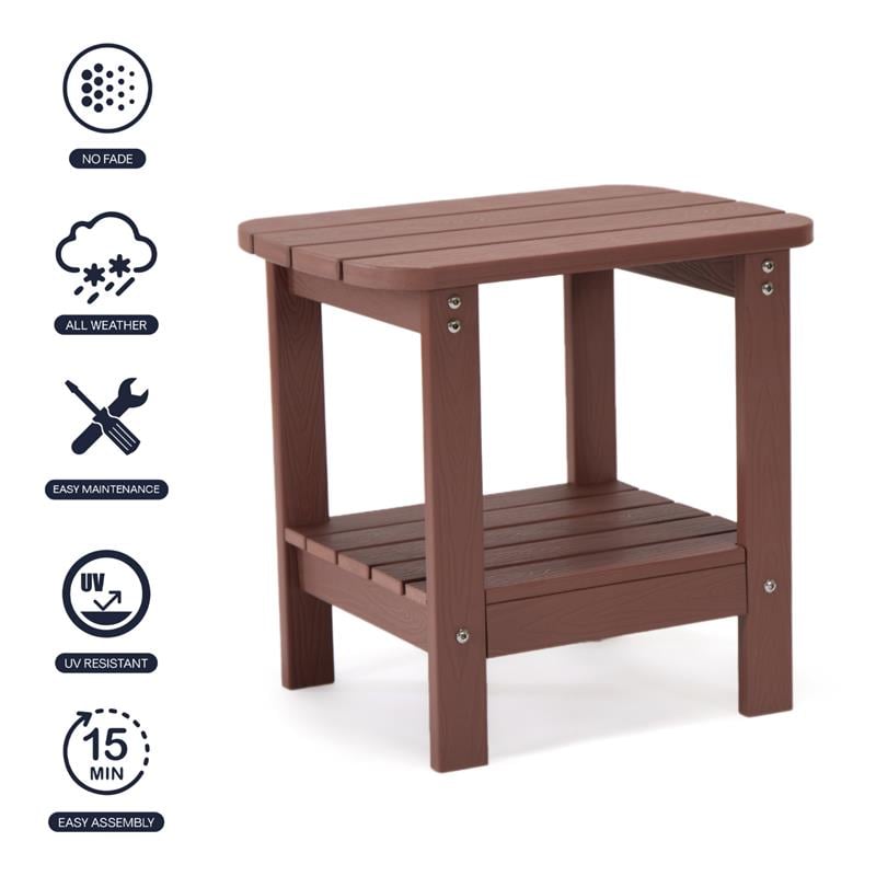 Posh Living Clive Outdoor Side Table Brick