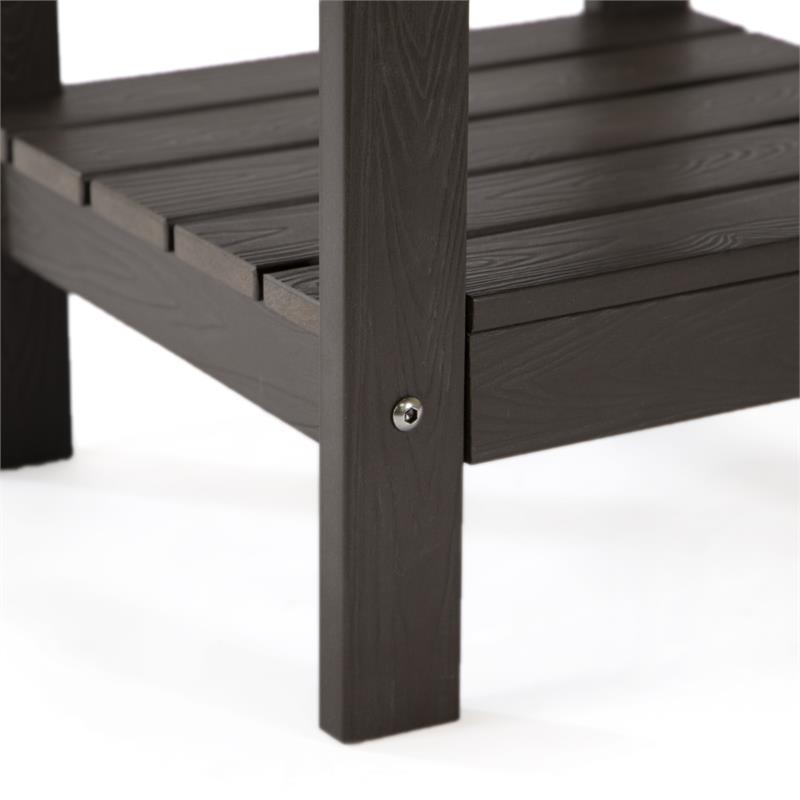 Posh Living Clive Outdoor Side Table Chocolate