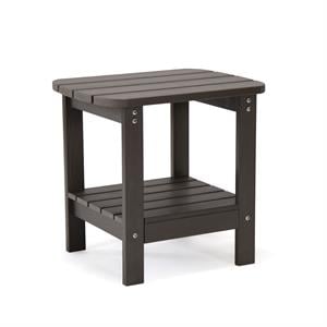 posh living clive outdoor side table chocolate