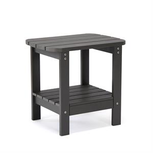 posh living clive outdoor side table charcoal grey