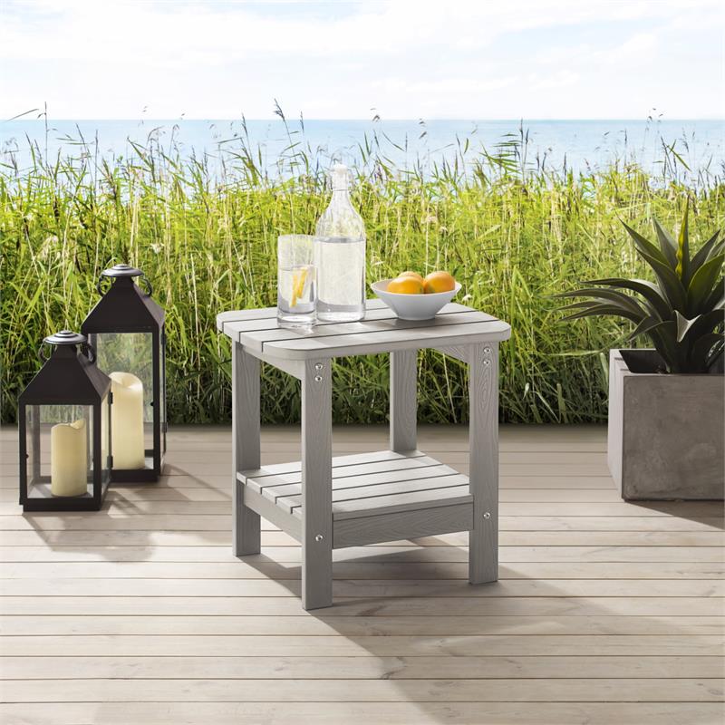 Posh Living Clive Outdoor Side Table Light Grey