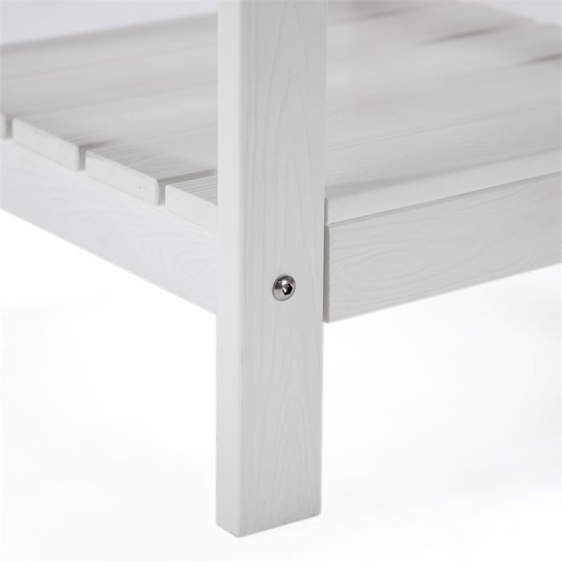 Posh Living Clive Outdoor Side Table White
