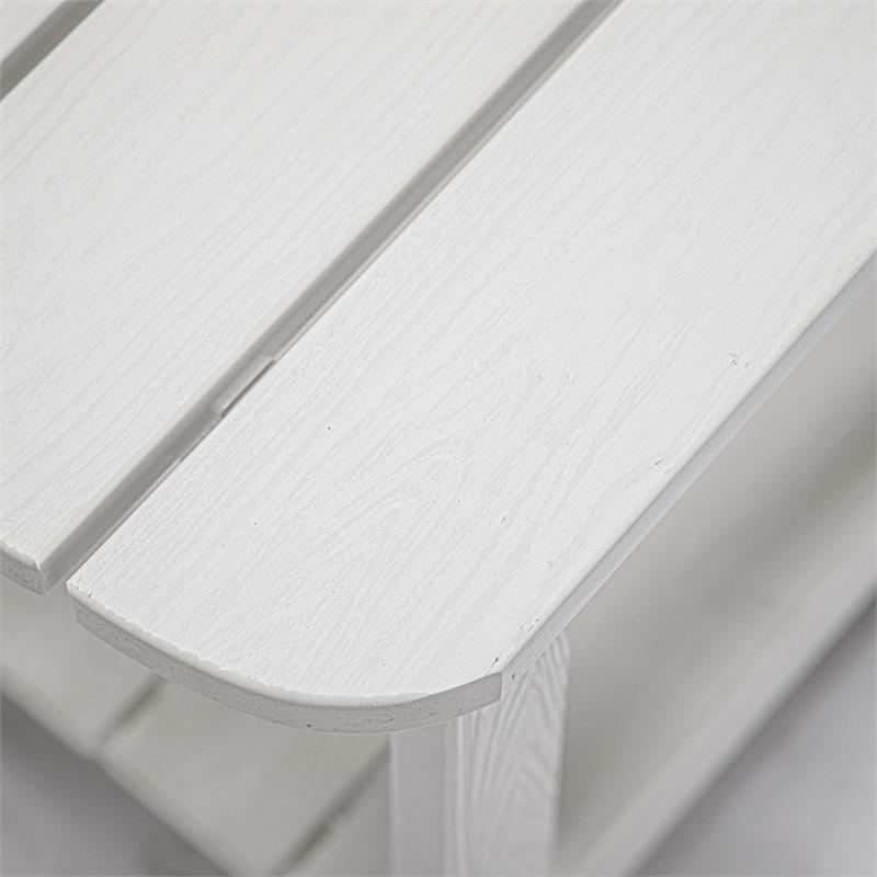 Posh Living Clive Outdoor Side Table White