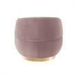 Posh Living Kenzleigh Velvet Accent Chair Blush/Gold