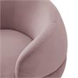 Posh Living Kenzleigh Velvet Accent Chair Blush/Gold