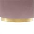 Posh Living Kenzleigh Velvet Accent Chair Blush/Gold