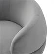 Posh Living Kenzleigh Velvet Accent Chair Grey/Gold