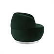 Posh Living Kenzleigh Velvet Accent Chair Hunter Green/Chrome