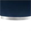 Posh Living Kenzleigh Velvet Accent Chair Navy/Chrome