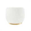 Posh Living Kenzleigh Sherpa Accent Chair White/Gold