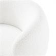 Posh Living Kenzleigh Sherpa Accent Chair White/Gold